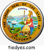 Great Seal of California Pin-Back Button