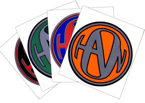 5" Hanson Logo Stickers