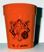 Orange Blue Rose Cafe Cup