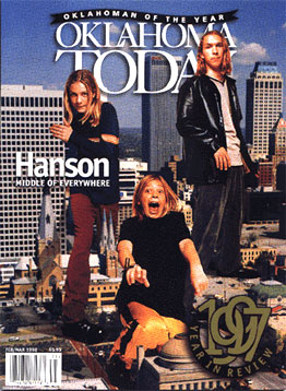Hanson on the cover of Oklahoma Today