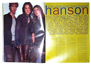 Hanson in Teen Magazine Original Boy Band