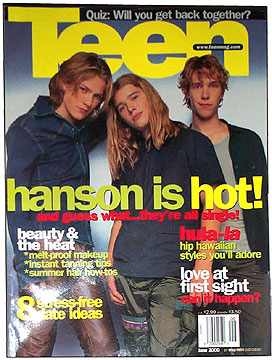 Hanson in Teen Magazine Cover