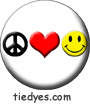 Peace Heart Happy Button