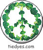 Broccoli Peace Sign Veggie for Peace Button