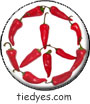 Chili Pepper Peace Sign Button