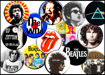 Classic Rock Bulk Button Pack Assortment