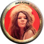 Janis Red Gold  Music Pin-Badge Magnet