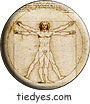 DaVinci Vitruvian Man Button (Badge, Pin)