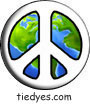 White Earth Peace Sign Political Button (Badge, Pin)