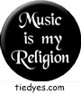 Music is My Religion Music Button Pin-Badge