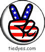 USA Peace Hand Political Magnet (Badge, Pin)