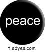 Peace Word Political Button (Badge, Pin)