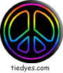 Rainbow Outline on Blk Political Button (Badge, Pin)