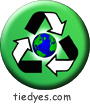 Recycle the Earth Environmental Green Political Button