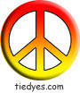 Hot Color Fade PeacePolitical Magnet (Badge, Pin)