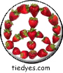 Strawberry Peace Sign Veggie for Peace Button