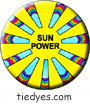 Sun Power Environmental Global Warming Democratic Political Pin-Back Magnet