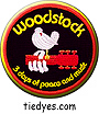 Woodstock Patch Groovy Hippy Pin Badge Button
