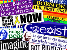 Political Anti-Bush Bumper Sticker Collage