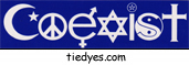 Coexist Bike Sticker