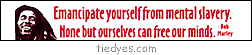 Emancipate Yourself From Mental Slavery. None but ourselves can free our minds Bob Marley Bumper Sticker