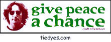 Give Peace a Chance Pacifist Political Peace Bumper Sticker