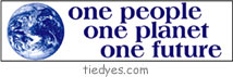 One People, One Planet, One Future Political Bumper Sticker