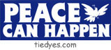 Peace Can Happen Peace Pacifist Political Bumper Sticker