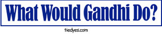 What Would Gandhi Do? Anti-War Pacifist Anti-Bush Peace Political Bumper Sticker