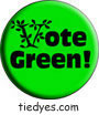Vote Green Democratic Liberal Political Button (Badge, Pin)
