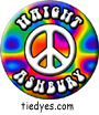 Haight Ashbury Peace San Francisco Tourist Button Pin, Badge