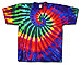 Extreme Rainbow Spiral Tie Dye Tee