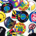 Groovy Hippie Peace Buttons