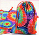 Tie Dyed Drawstring Canvas Bags