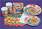 Tie Dyed Party Tableware